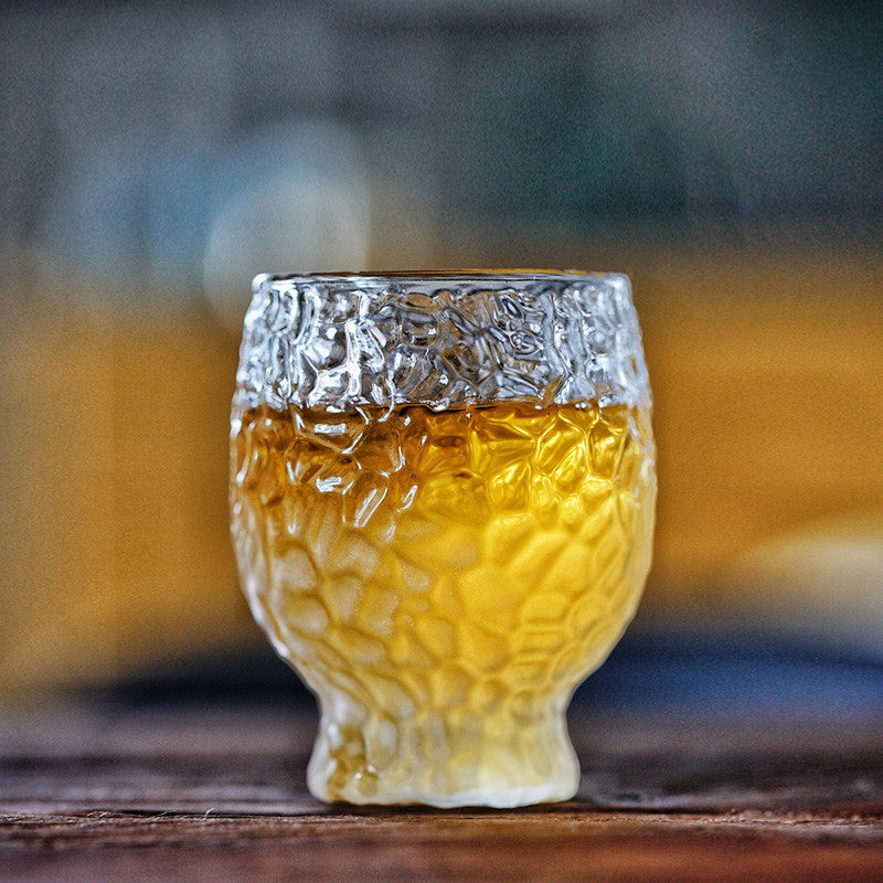 Japanese Frosted Glass Cup - Heat-Resistant Drinkware for Kitchen & Bar