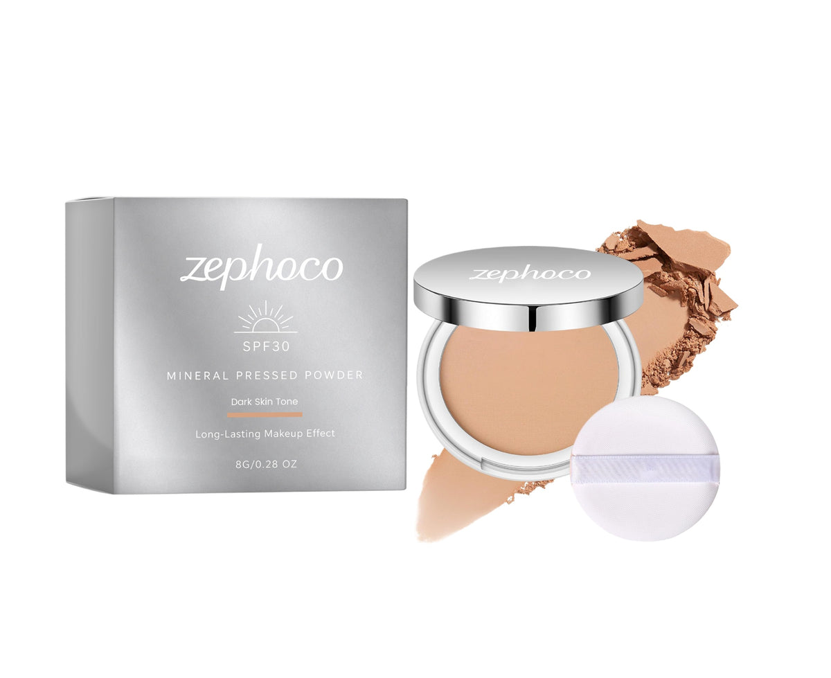 Makeup Powder with Natural, Ivory, and Dark Shades - Skin Tone Finish