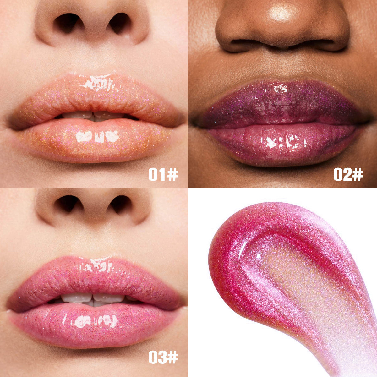 Moisturizing Shimmer Lip Gloss - Hydrating High-Shine Formula