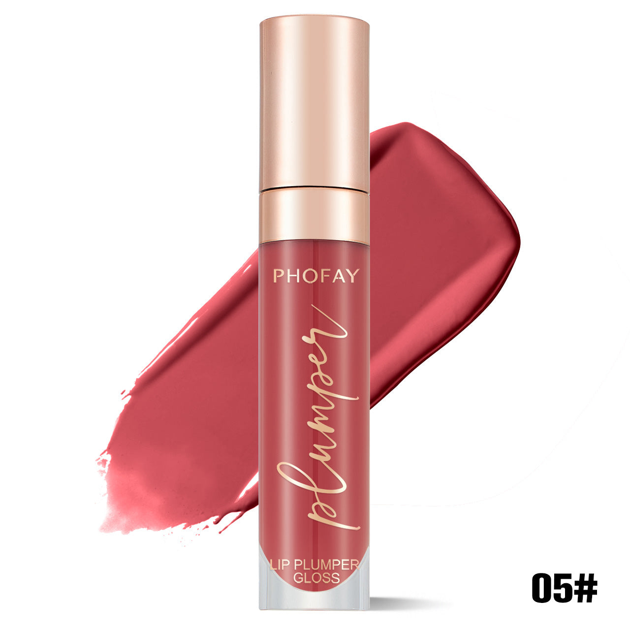 Shiny Lip Plumper Gloss - Hydrating High-Shine Volumizing Lip Makeup