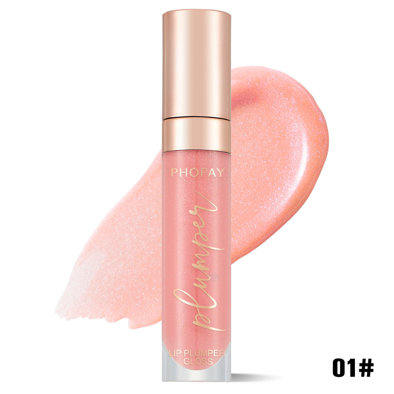 Shiny Lip Plumper Gloss - Hydrating High-Shine Volumizing Lip Makeup