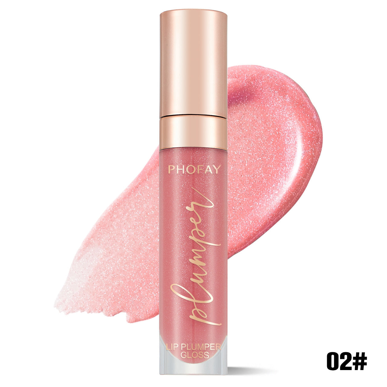 Shiny Lip Plumper Gloss - Hydrating High-Shine Volumizing Lip Makeup