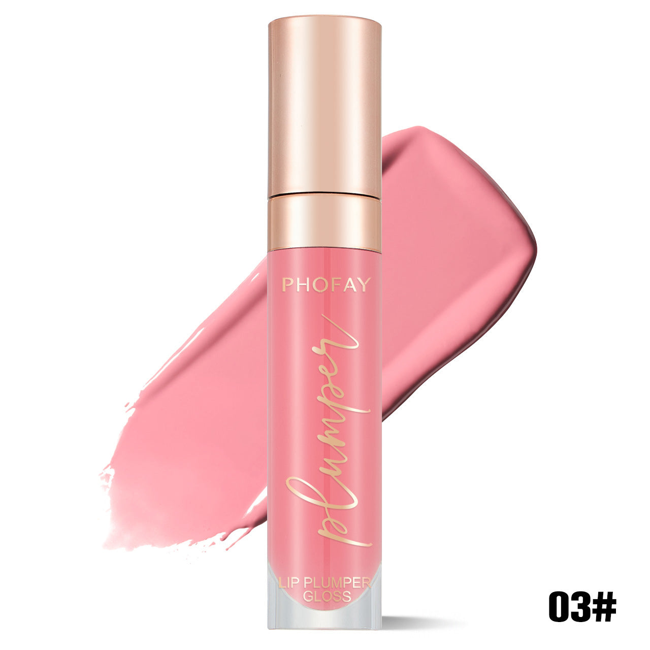 Shiny Lip Plumper Gloss - Hydrating High-Shine Volumizing Lip Makeup