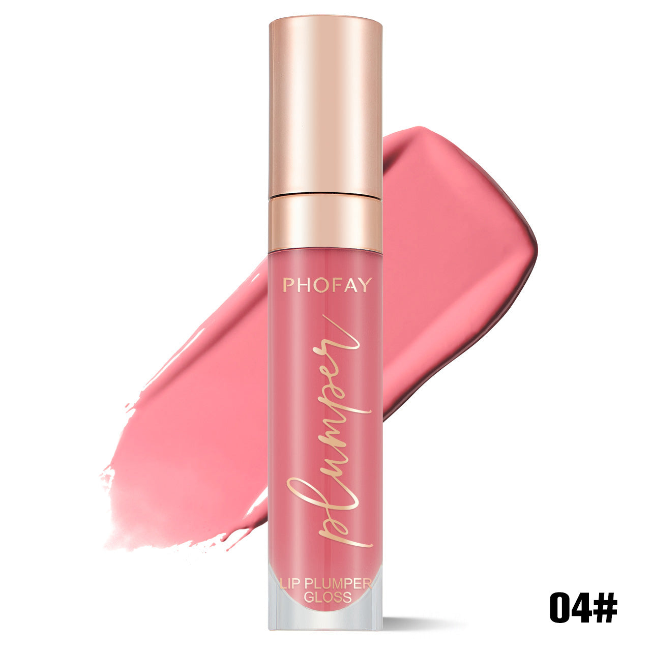 Shiny Lip Plumper Gloss - Hydrating High-Shine Volumizing Lip Makeup