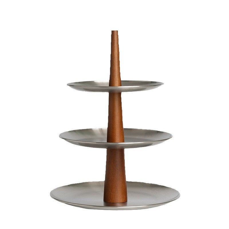 Multi-Layer Stainless Steel Storage Rack for Home Entryway Organization
