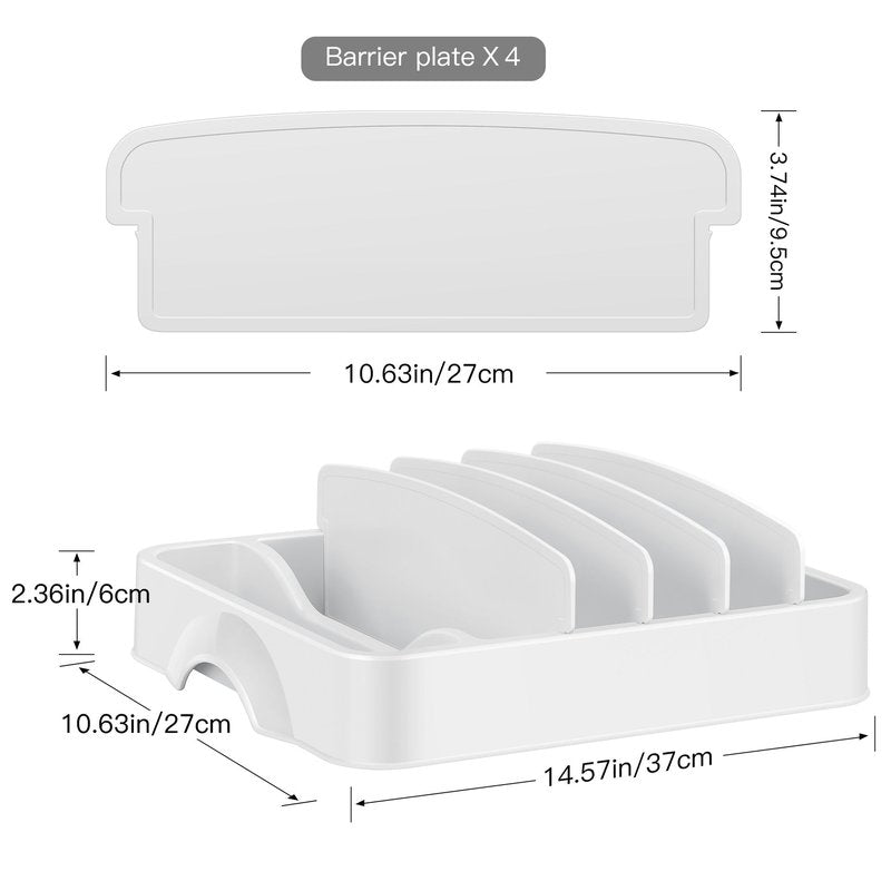Food Container Lids Storage Organizer Box - Multiple Sizes