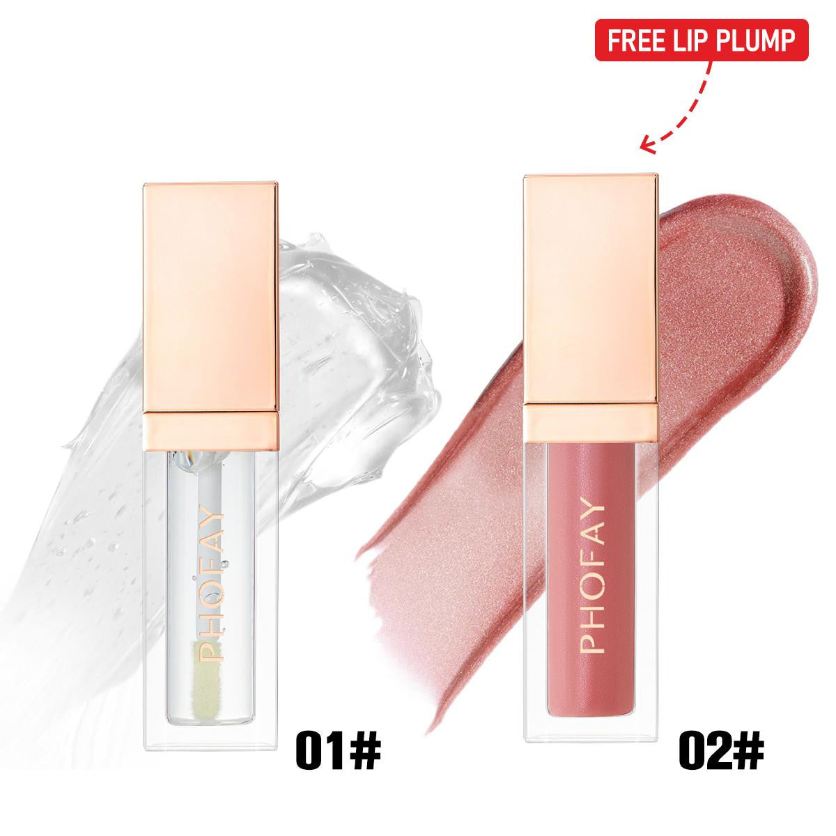 Ultra-Glossy High-Shine Lip Gloss Set - Long-Lasting Hydrating Finish
