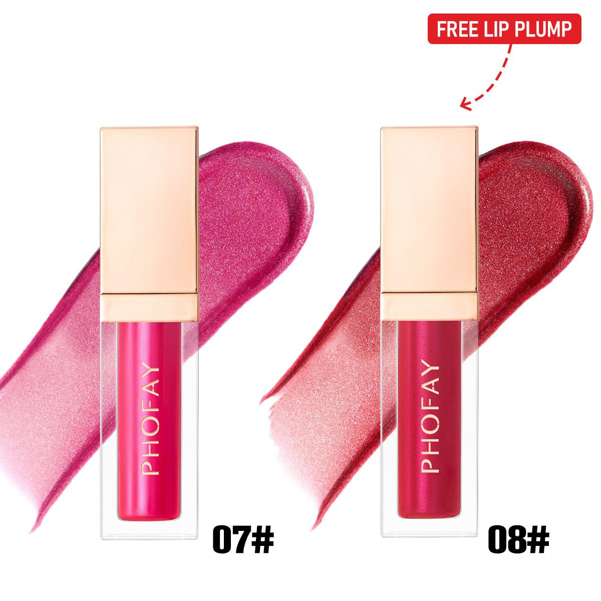Ultra-Glossy High-Shine Lip Gloss Set - Long-Lasting Hydrating Finish