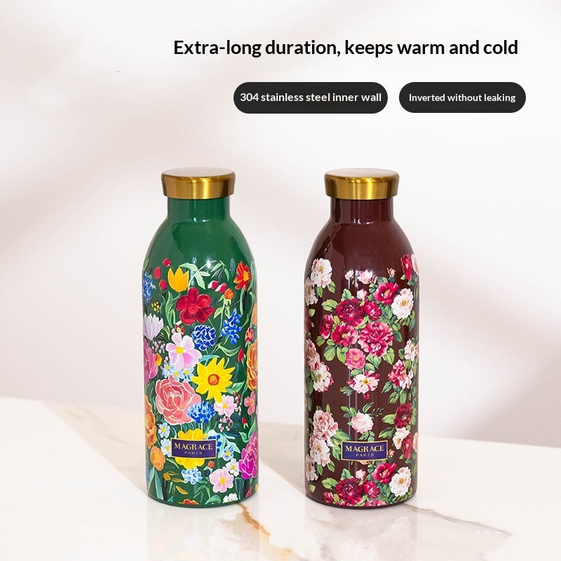 Insulated Stainless Steel Travel Mug 500ml - Portable Drinkware for Home & On-the-Go