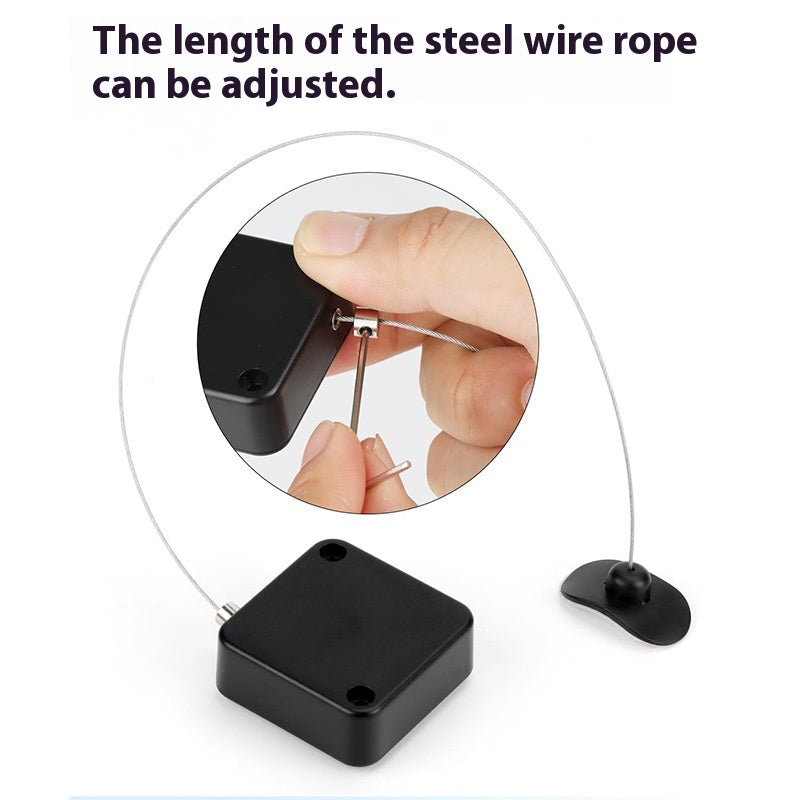 Portable Anti-Theft Telescopic Cable Puller for Home & Garden Security