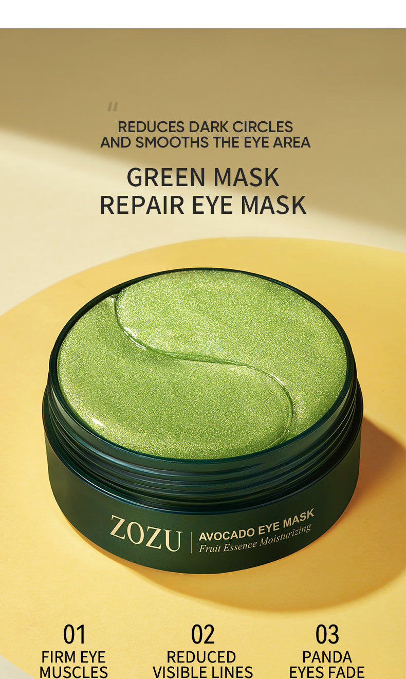 Moisturizing Eye Mask Patches - 60 Pairs, Avocado Hydrating Under Eye Masks