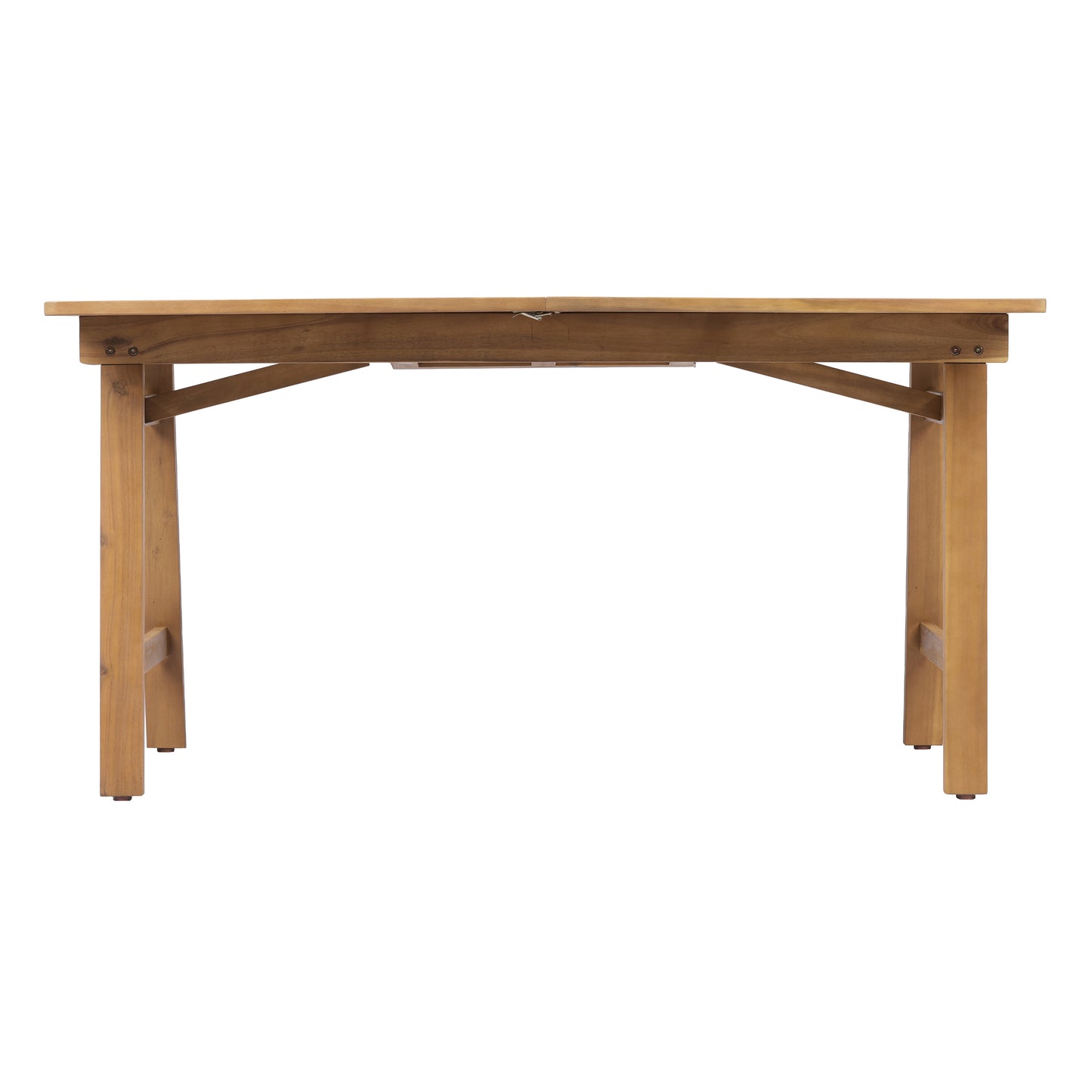 Extendable Acacia Wood Outdoor Dining Table - Teak Finish
