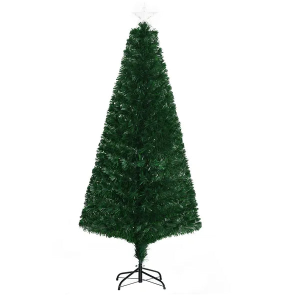 6' Tall Pre-Lit Douglas Fir Christmas Tree with 24 LED Lights