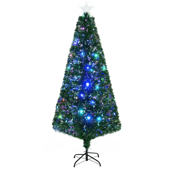 6' Tall Pre-Lit Douglas Fir Christmas Tree with 24 LED Lights