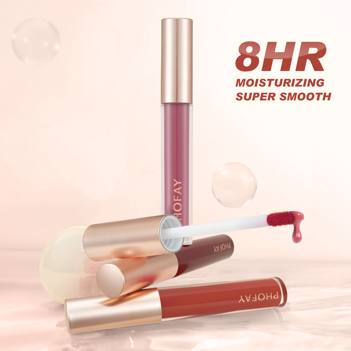 Moisturizing Non-Sticky Lip Gloss - Smooth High-Shine Formula