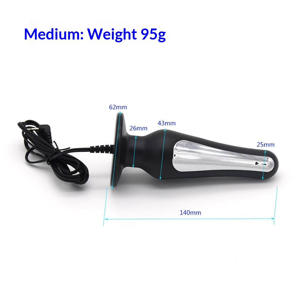 Medium-Sized Electroshock Accessory for Adult Wellness Black Plastic