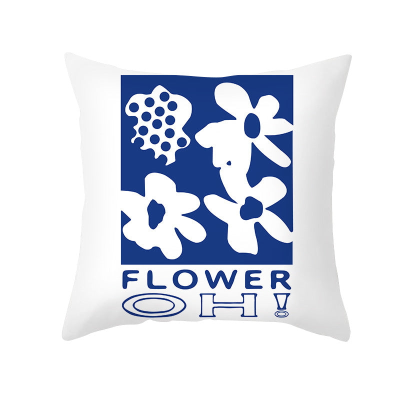 Abstract Art Cushion Cover 45x45cm - Soft Plush Nordic Style Sofa Pillowcase