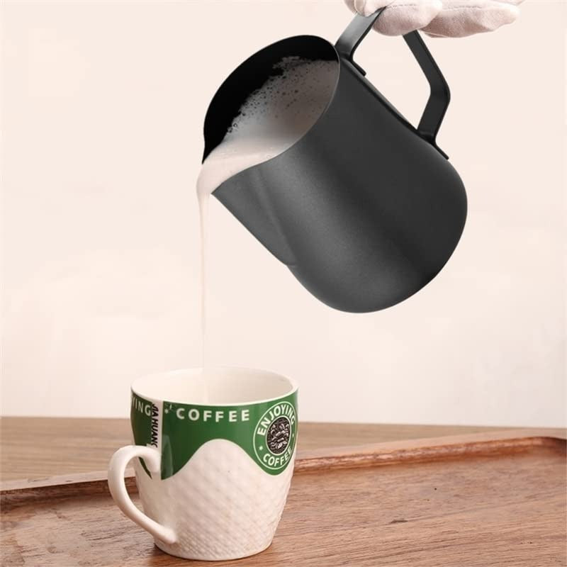 Stainless Steel Milk Frothing Jar - 600ml Matte Black
