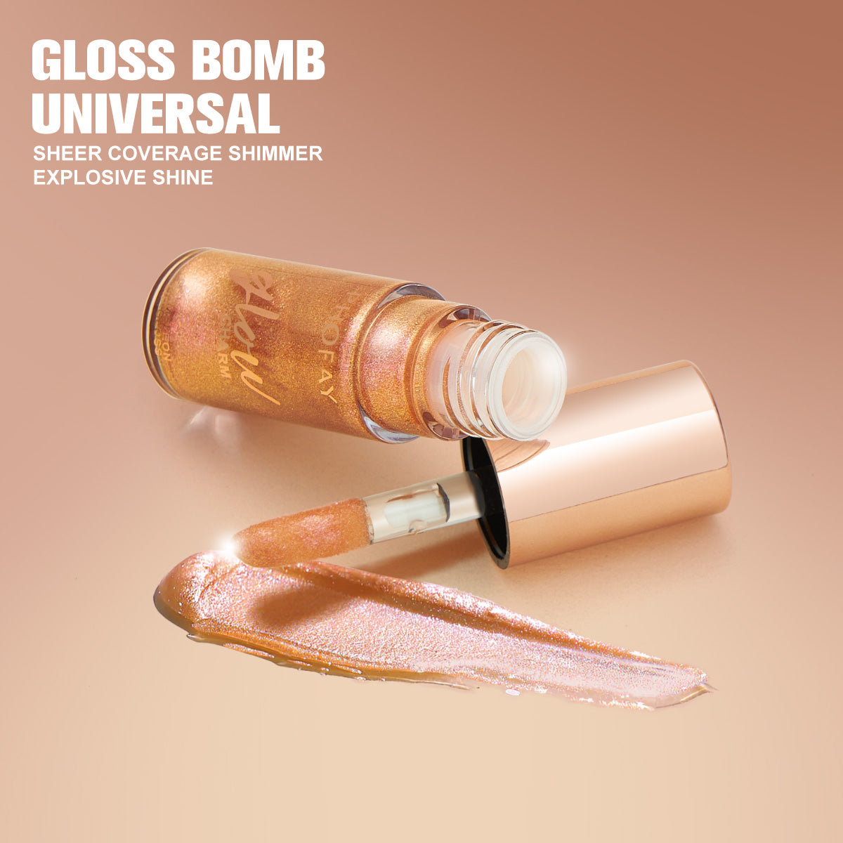Moisturizing Shimmer Lip Gloss - Hydrating High-Shine Formula