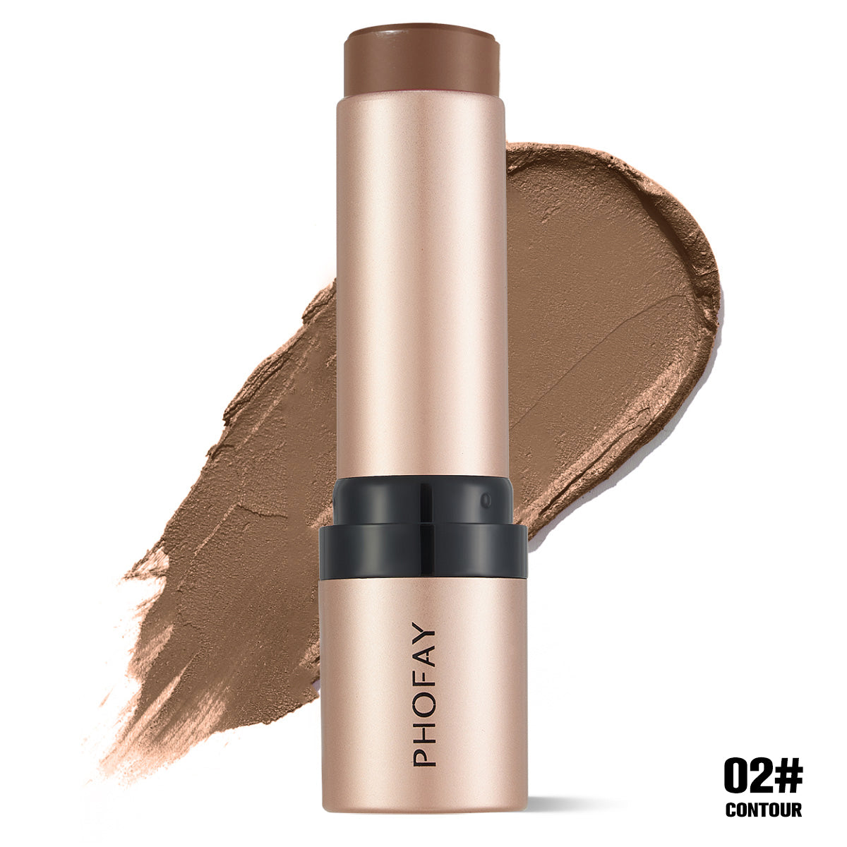 Cream Contour Stick with Built-in Blending Brush - Sculpting Face Makeup