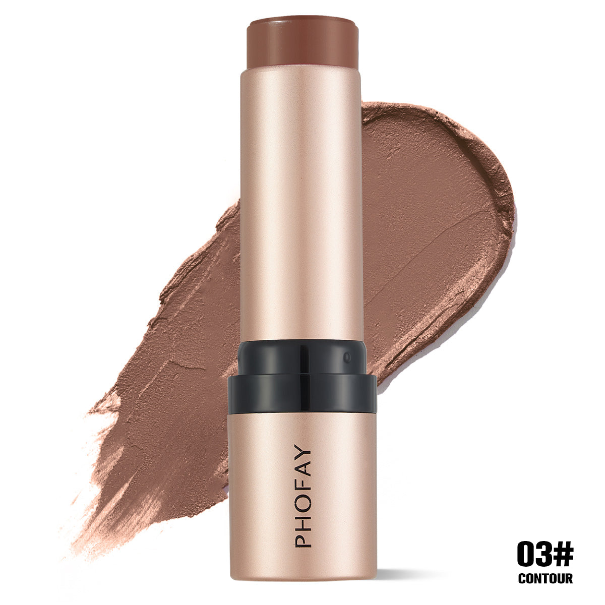 Cream Contour Stick with Built-in Blending Brush - Sculpting Face Makeup