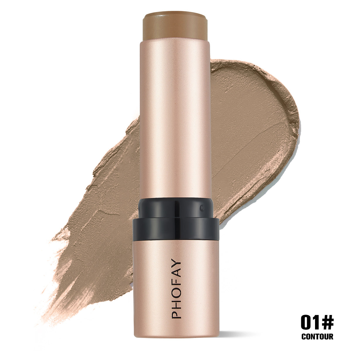 Cream Contour Stick with Built-in Blending Brush - Sculpting Face Makeup