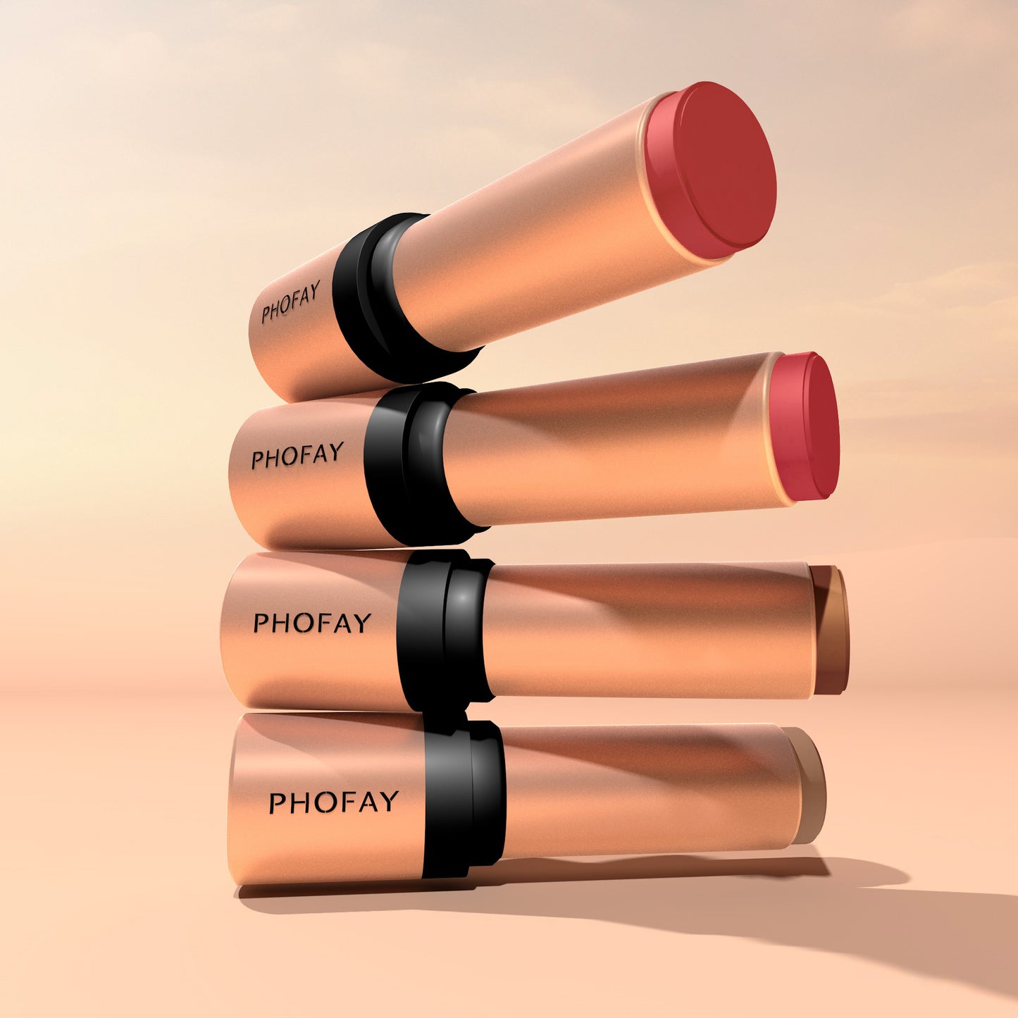 Cream Contour Stick with Built-in Blending Brush - Sculpting Face Makeup
