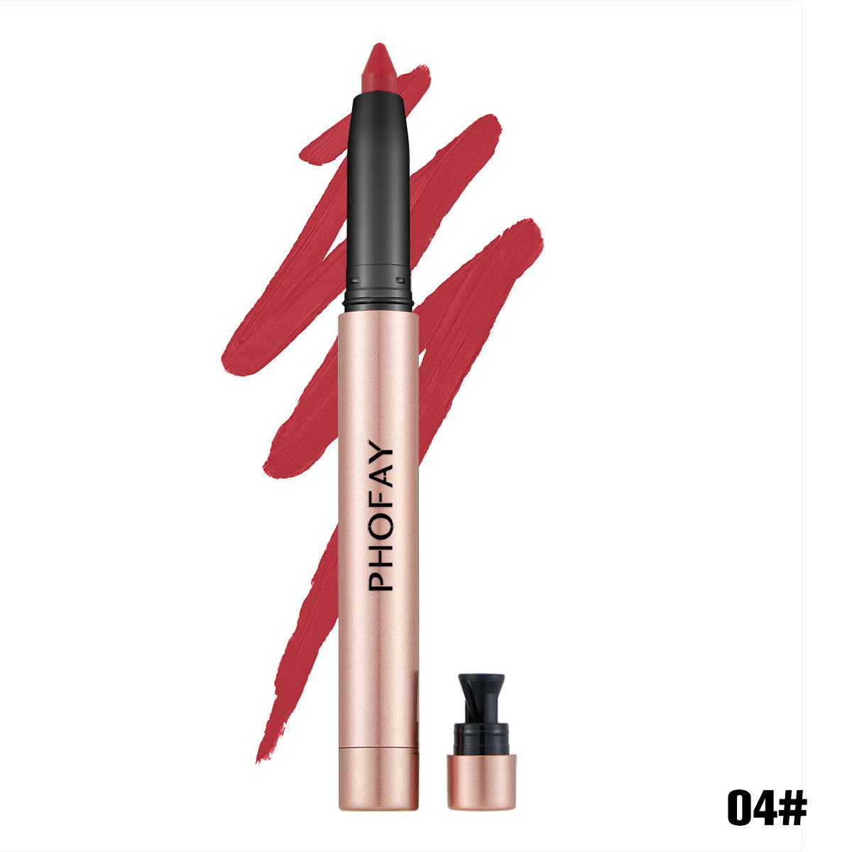 Matte Lip Liner and Lipstick Pencil - Long-Lasting Silky Finish