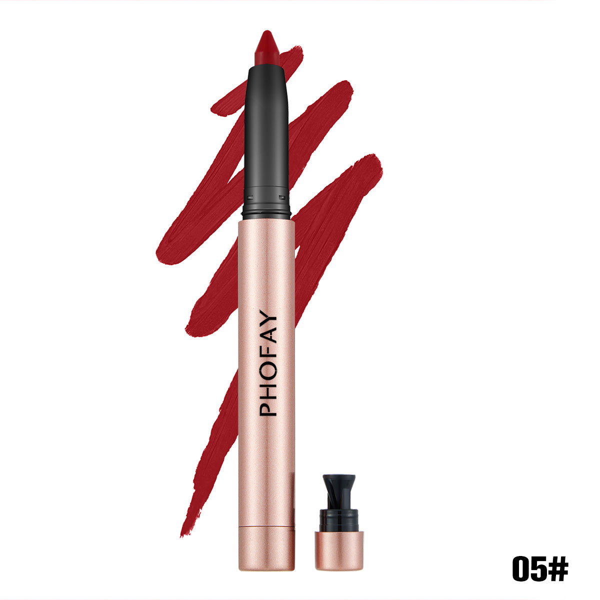 Matte Lip Liner and Lipstick Pencil - Long-Lasting Silky Finish