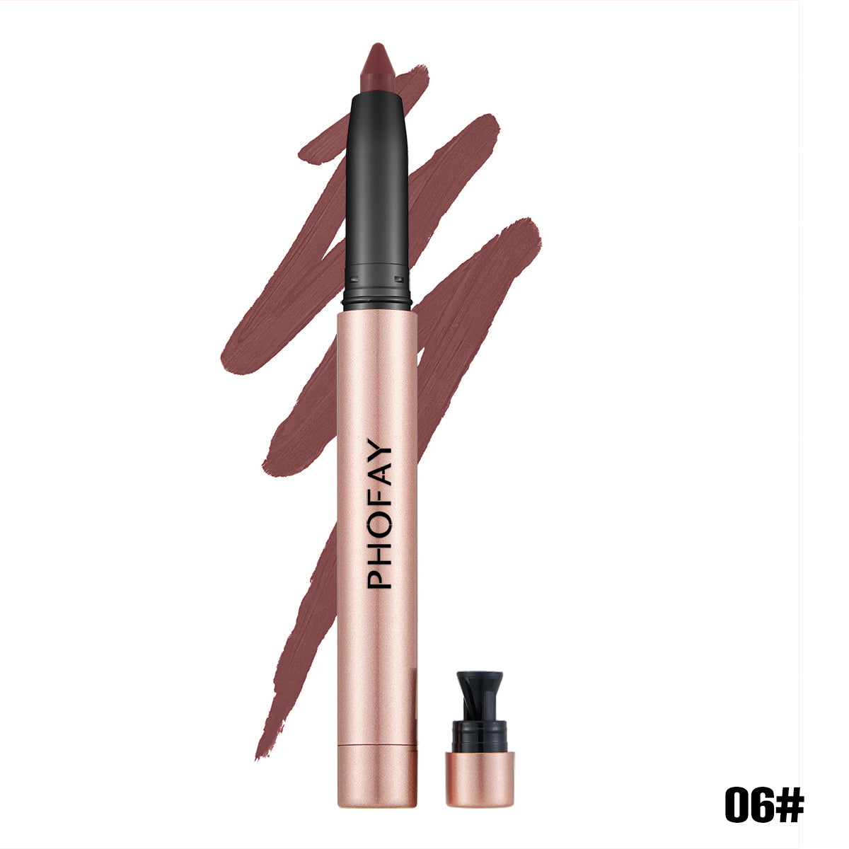 Matte Lip Liner and Lipstick Pencil - Long-Lasting Silky Finish