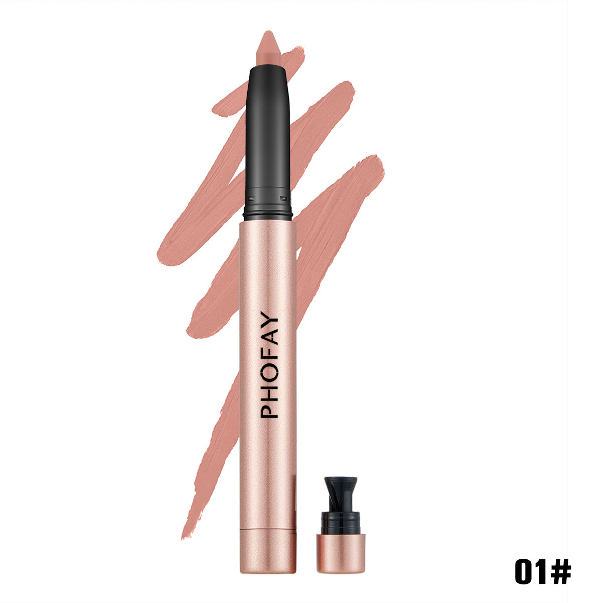 Matte Lip Liner and Lipstick Pencil - Long-Lasting Silky Finish
