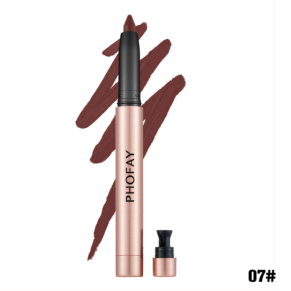 Matte Lip Liner and Lipstick Pencil - Long-Lasting Silky Finish