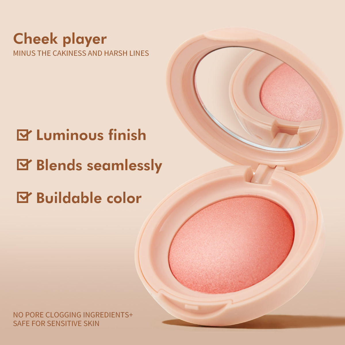 Luminous Powder Blush - Smooth and Weightless Radiant Cheek Makeup