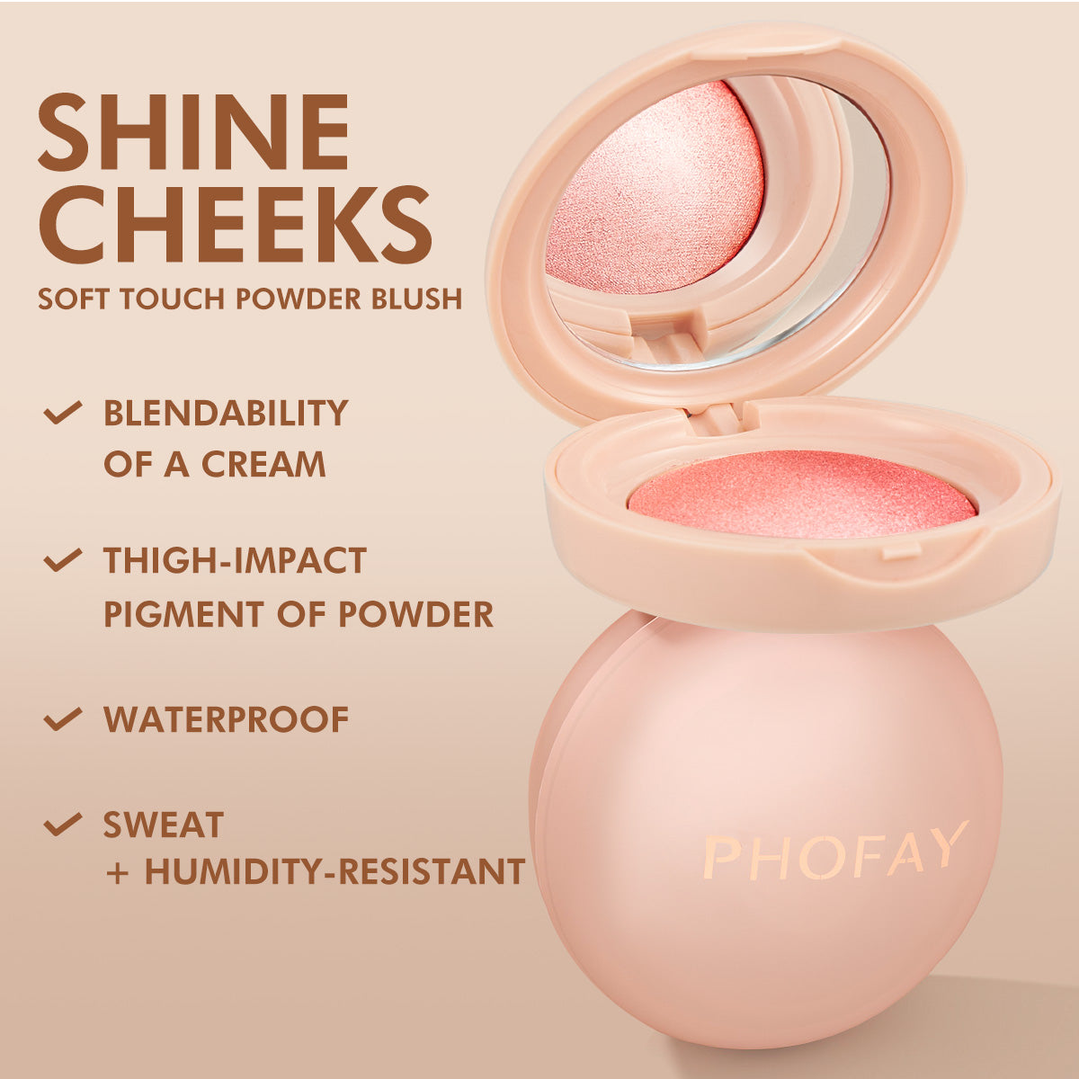 Luminous Powder Blush - Smooth and Weightless Radiant Cheek Makeup