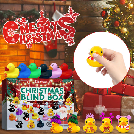 Christmas Rubber Duck Advent Calendar - 24 Surprise Toys