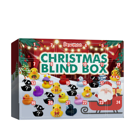 Christmas Rubber Duck Advent Calendar - 24 Surprise Toys