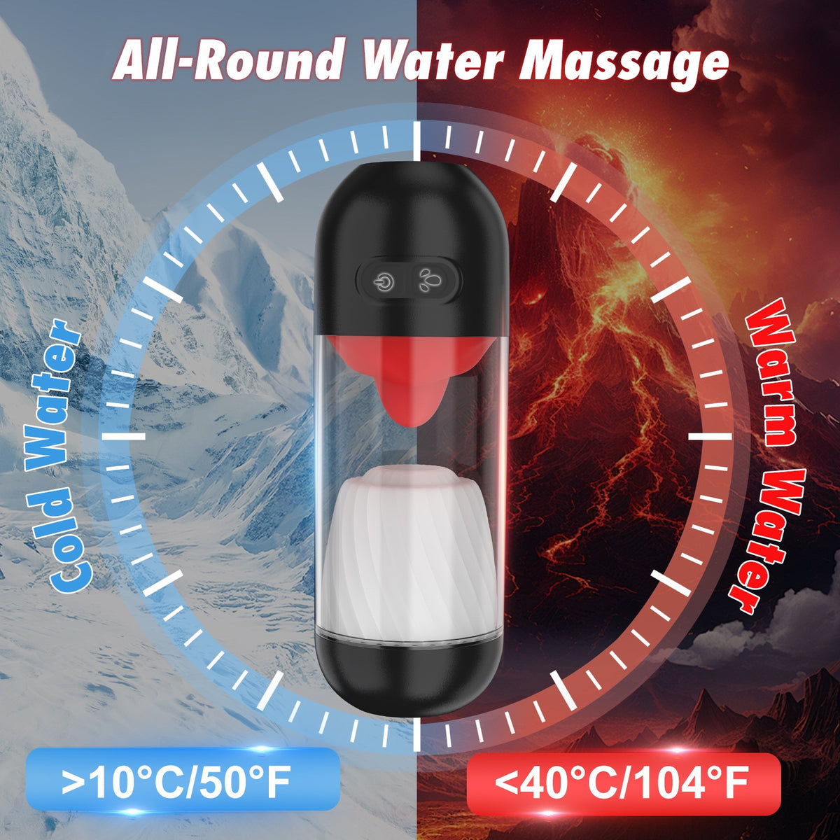 Electric Tongue Licking Rotating Vibration Cup for Adult Male Wellness