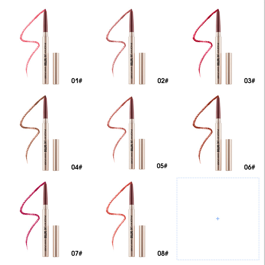 Waterproof Lip Liner Pencil - Long Lasting Contour and Definition