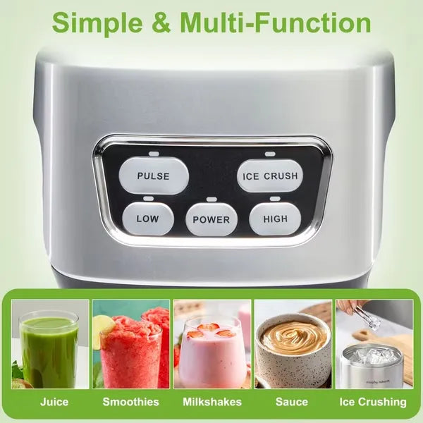 Countertop Blender with 23 34 60oz BPA-Free Cups - Multi-Function Kitchen Smoothie Maker