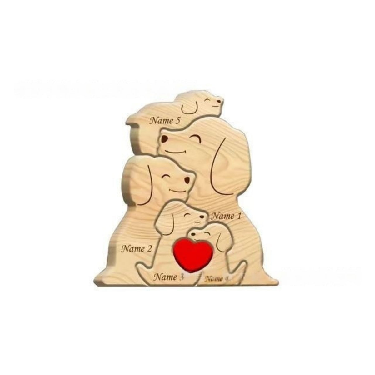 Wooden Dog-Shaped Ornaments - Modern Home Decor