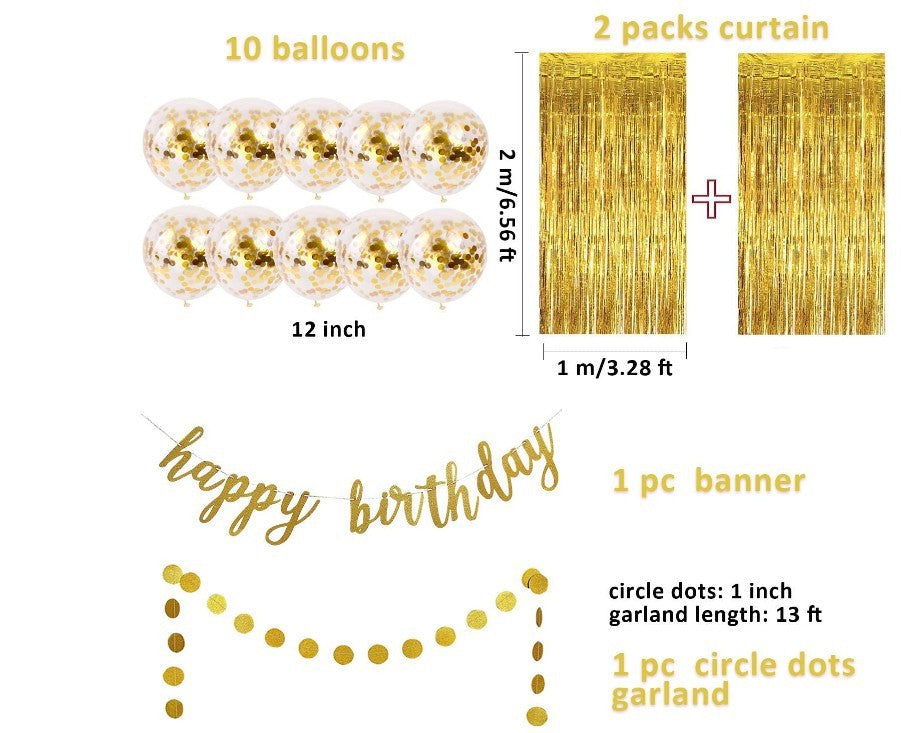 Golden Pearlescent Latex Balloons - 12 Inch Decorative Party Balloons Set