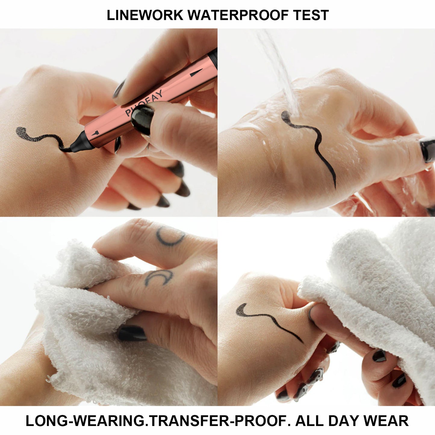 Double-Ended Liquid Eyeliner Stamp - Waterproof & Smudge-Proof Pen