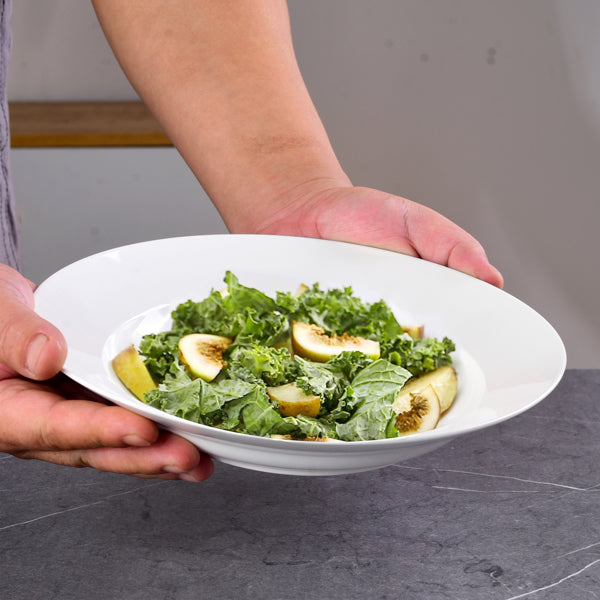 9.5-Inch Pure White Dinner Plate Set - 6 Pieces