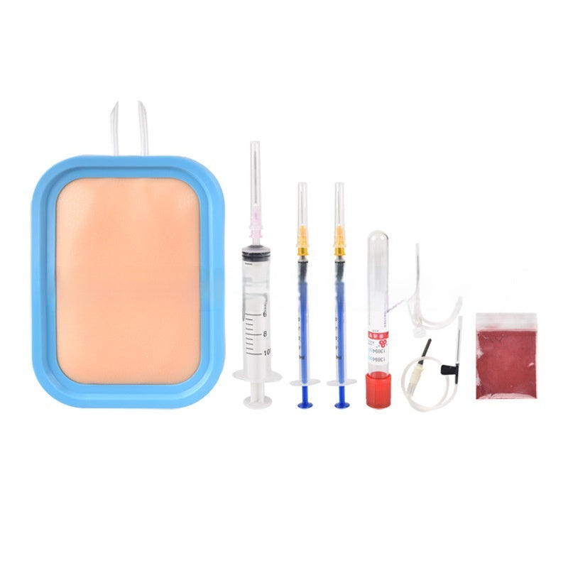 Blood Collection Practice Skin Mold for Medical Training - Silicone & Plastic