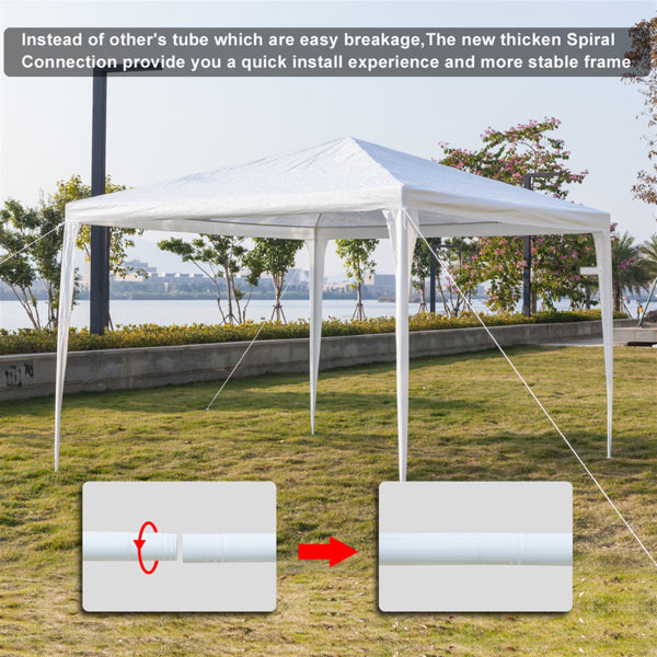 3x3m Waterproof Outdoor Party Tent with Spiral Tube Frame