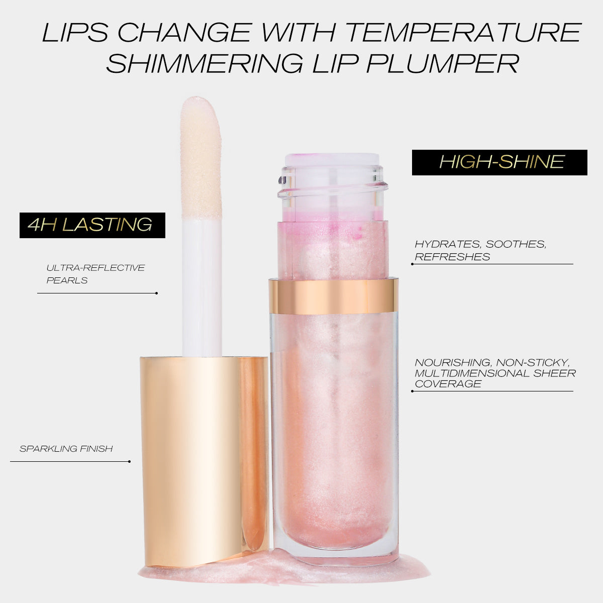 Moisturizing Lip Oil - Non-Sticky Hydrating Lip Gloss Treatment