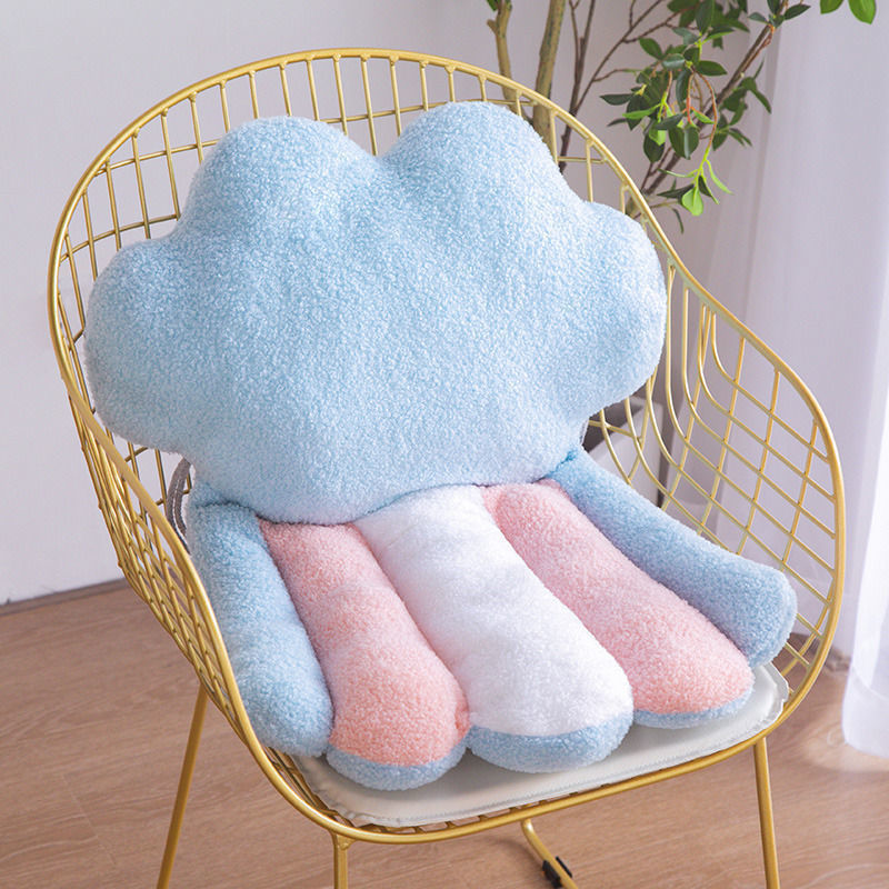 Office Long Sitting Waist Cushion - Comfortable Plush Support, 75x50cm