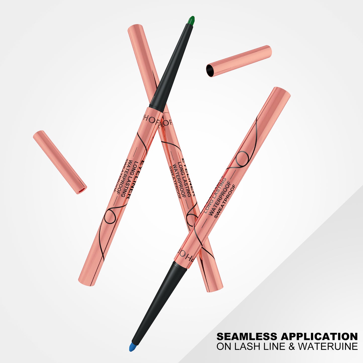 Waterproof Colorful Eyeliner Set - 8 Piece Matte Long-Lasting Collection