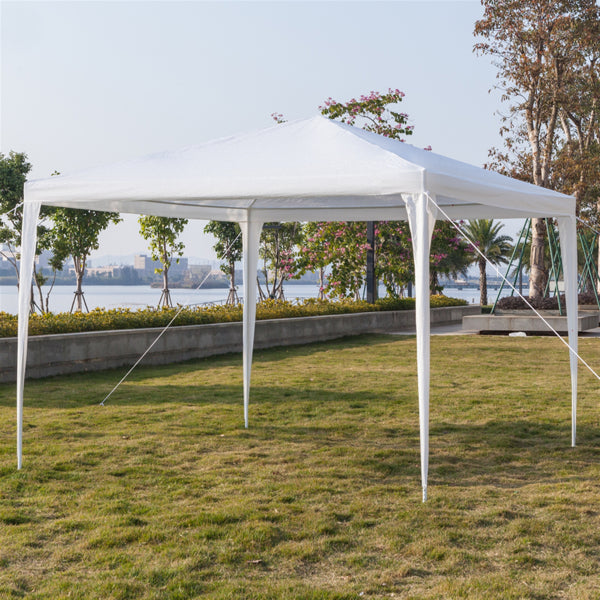 3x3m Portable Waterproof Spiral Tube Tent with Two Doors - White