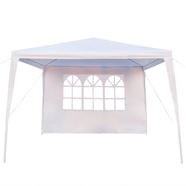 3x3m Portable Waterproof Spiral Tube Tent with Two Doors - White